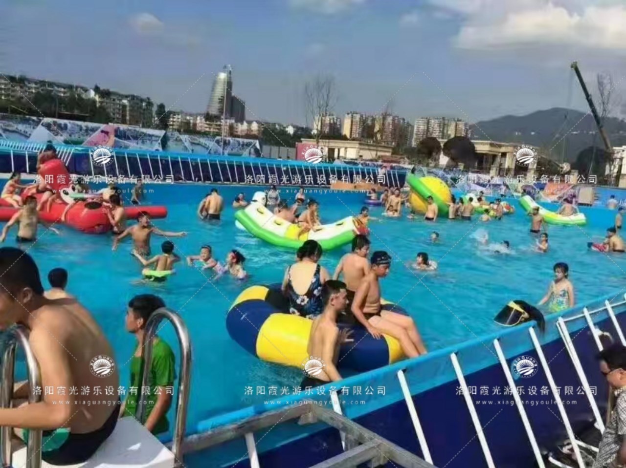 珠海水上乐园支架泳池